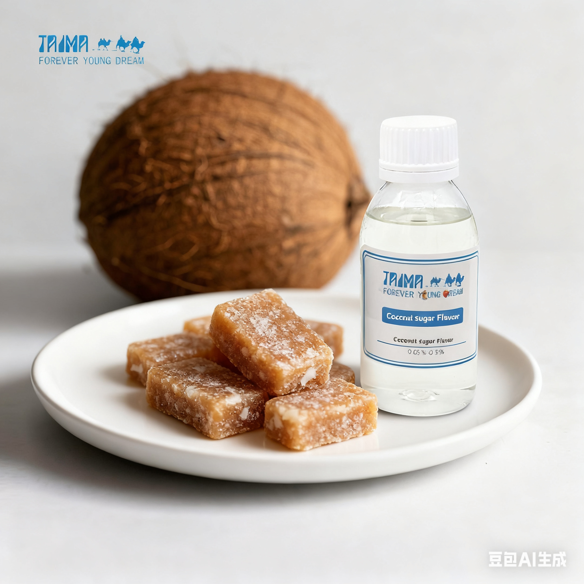 Natural Coconut Sugar Flavor Concentrate-Food Grade Water-Soluble Liquid in Bottle for Beverages & Confectionery