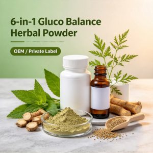 6-in-1 Gluco Balance Herbal Powder - OEM Private Label