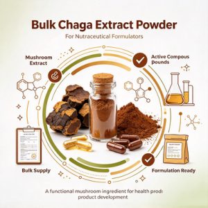 Bulk Chaga Extract Powder for Nutraceutical Formulators