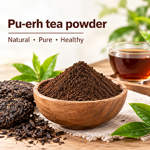 Pure natural Pu-erh Tea Powder fermented tea raw material for food and beverage formulation Baisifu